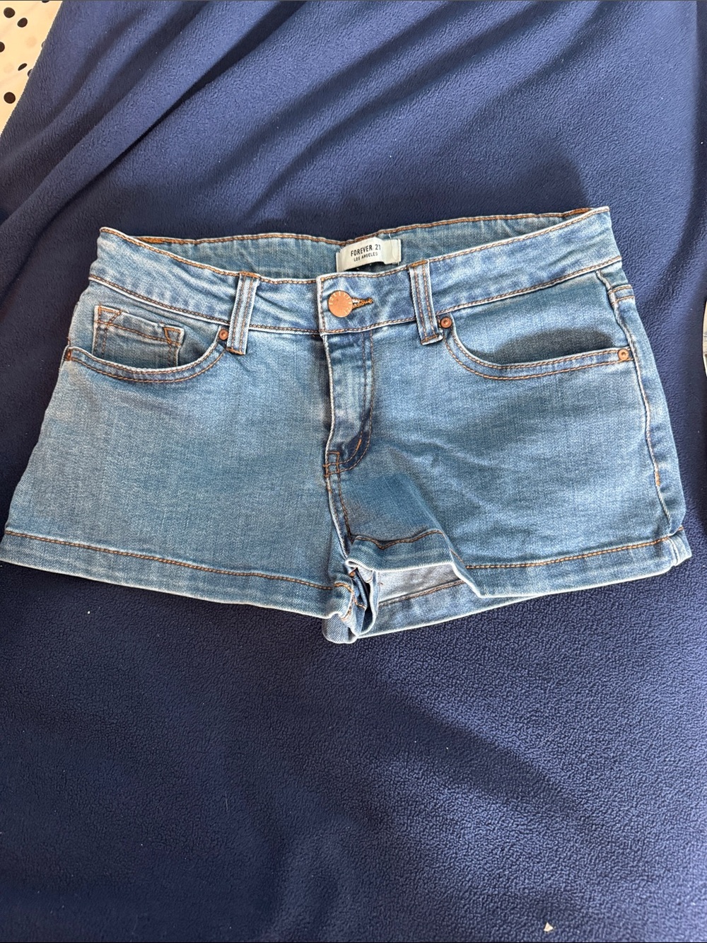 Forever 21 Medium Wash Denim Jean Shorts